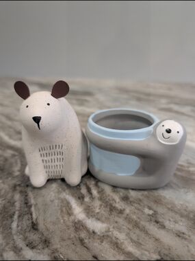 Bear & Sloth Small Pet Planter Set